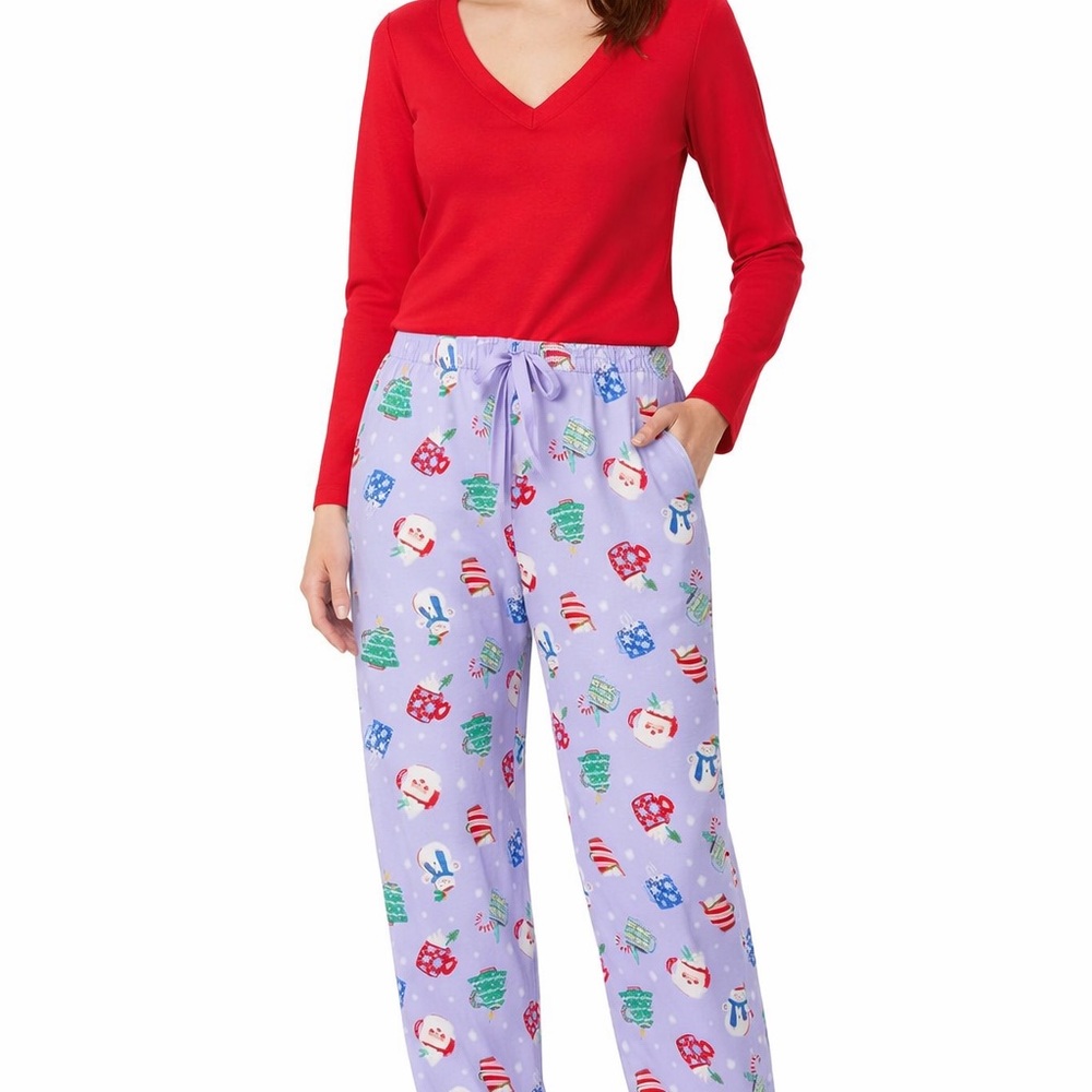 NWT Old Navy Red and Purple Pajama Set